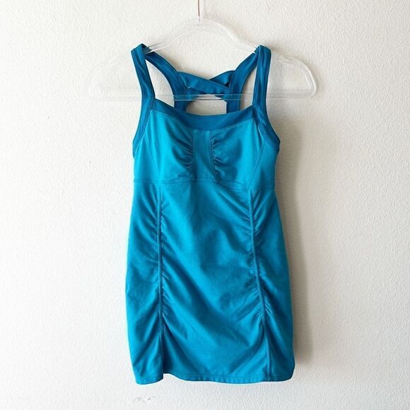 Athleta Scrunch Teal Cami Tank Top - Picture 3 of 12